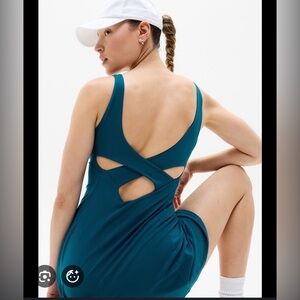 ComfortFit Teal Cross-Back Active Dress